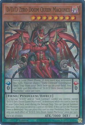 D/D/D Zero Doom Queen Machinex [DOOD-EN003] Ultra Rare - Yu-Gi-Oh! - Card Brawlers | Quebec | Canada |