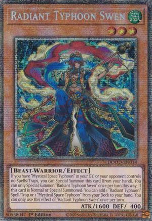 Radiant Typhoon Swen (Starlight Rare) [DOOD-EN014] Starlight Rare - Yu-Gi-Oh! - Card Brawlers | Quebec | Canada |