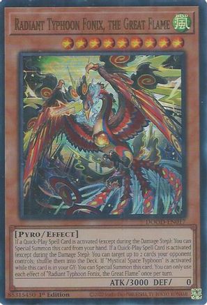Radiant Typhoon Fonix, the Great Flame [DOOD-EN017] Ultra Rare - Yu-Gi-Oh! - Card Brawlers | Quebec | Canada |