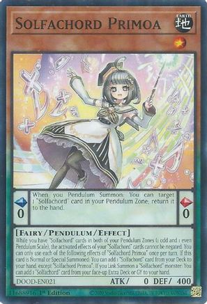 Solfachord Primoa [DOOD-EN021] Common - Yu-Gi-Oh! - Card Brawlers | Quebec | Canada |
