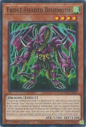 Triple-Headed Behemoth [DOOD-EN029] Common - Yu-Gi-Oh! - Card Brawlers | Quebec | Canada |