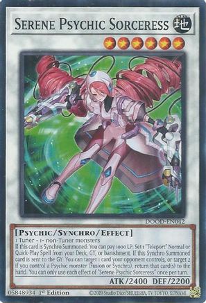 Serene Psychic Sorceress [DOOD-EN042] Common - Yu-Gi-Oh! - Card Brawlers | Quebec | Canada |