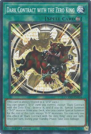 Dark Contract with the Zero King [DOOD-EN054] Common - Yu-Gi-Oh! - Card Brawlers | Quebec | Canada |
