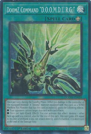 DoomZ Command "D.O.O.M.D.U.R.G." [DOOD-EN058] Super Rare - Yu-Gi-Oh! - Card Brawlers | Quebec | Canada |