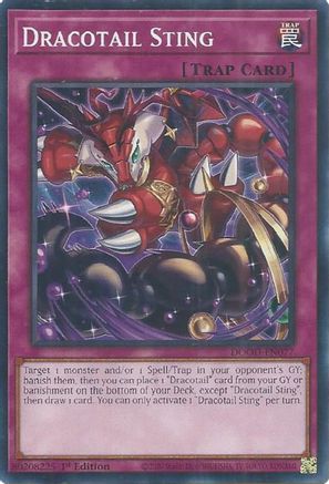 Dracotail Sting [DOOD-EN077] Common - Yu-Gi-Oh! - Card Brawlers | Quebec | Canada |