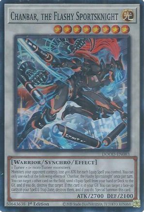 Chanbar, the Flashy Sportsknight [DOOD-EN083] Super Rare - Yu-Gi-Oh! - Card Brawlers | Quebec | Canada |