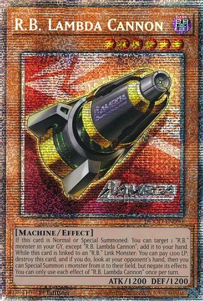 R.B. Lambda Cannon (Starlight Rare) [DOOD-EN090] Starlight Rare - Yu-Gi-Oh! - Card Brawlers | Quebec | Canada |
