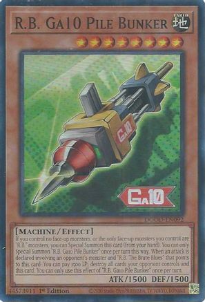 R.B. Ga10 Pile Bunker [DOOD-EN092] Super Rare - Yu-Gi-Oh! - Card Brawlers | Quebec | Canada |