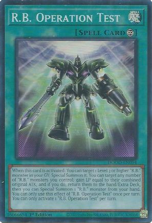 R.B. Operation Test [DOOD-EN094] Super Rare - Yu-Gi-Oh! - Card Brawlers | Quebec | Canada |