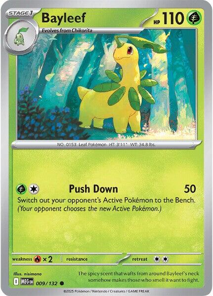 Bayleef (009/132) [Mega Evolution: Base Set] - Pokémon - Card Brawlers | Quebec | Canada |
