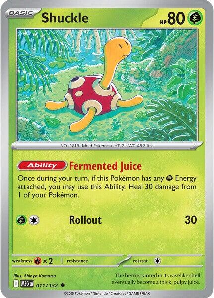 Shuckle (011/132) [Mega Evolution: Base Set] - Pokémon - Card Brawlers | Quebec | Canada |