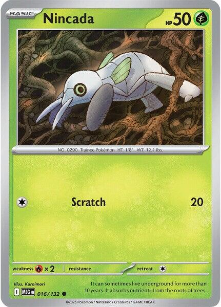Nincada (016/132) [Mega Evolutions: Base Set] - Pokémon - Card Brawlers | Quebec | Canada |