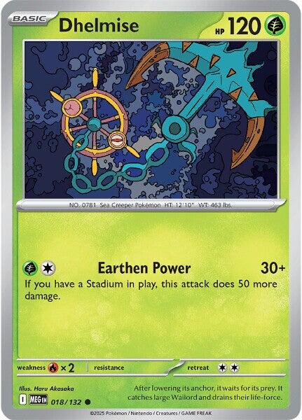 Dhelmise (018/132) [Mega Evolution: Base Set] - Pokémon - Card Brawlers | Quebec | Canada |