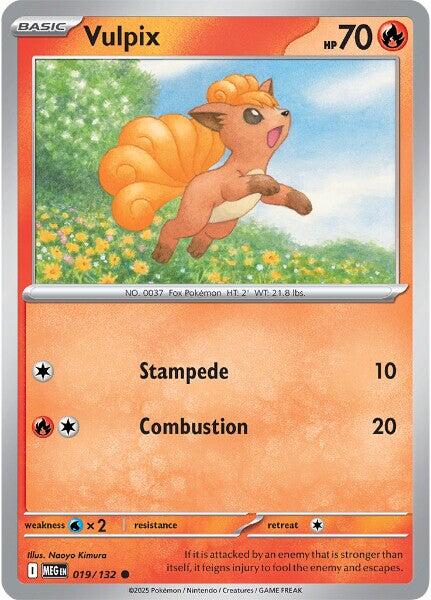 Vulpix (019/132) [Mega Evolutions: Base Set] - Pokémon - Card Brawlers | Quebec | Canada |