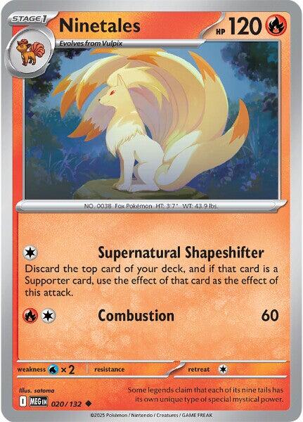 Ninetales (020/132) [Mega Evolution: Base Set] - Pokémon - Card Brawlers | Quebec | Canada |