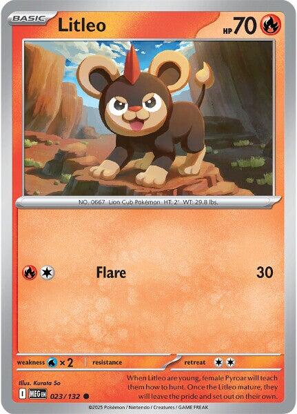 Litleo (023/132) [Mega Evolutions: Base Set] - Pokémon - Card Brawlers | Quebec | Canada |
