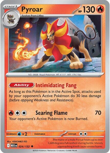 Pyroar (024/132) [Mega Evolution: Base Set] - Pokémon - Card Brawlers | Quebec | Canada |