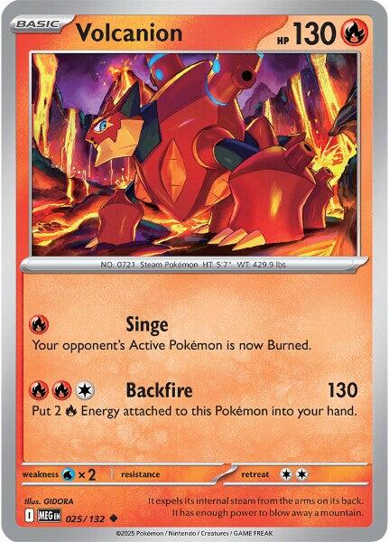 Volcanion (025/132) [Mega Evolution: Base Set] - Pokémon - Card Brawlers | Quebec | Canada |