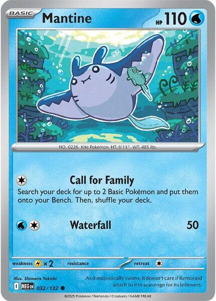 Mantine (032/132) [Mega Evolution: Base Set] - Pokémon - Card Brawlers | Quebec | Canada |