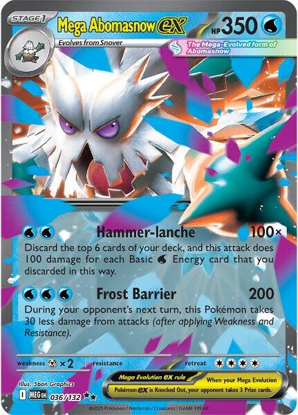 Mega Abomasnow ex (036/132) [Mega Evolutions: Base Set] - Pokémon - Card Brawlers | Quebec | Canada |