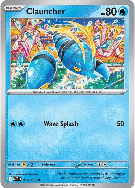 Clauncher (037/132) [Mega Evolution: Base Set] - Pokémon - Card Brawlers | Quebec | Canada |