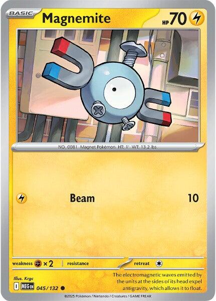 Magnemite (045/132) [Mega Evolution: Base Set] - Pokémon - Card Brawlers | Quebec | Canada |