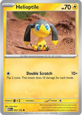 Helioptile (052/132) [Mega Evolutions: Base Set] - Pokémon - Card Brawlers | Quebec | Canada |