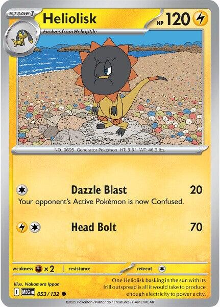 Heliolisk (053/132) [Mega Evolution: Base Set] - Pokémon - Card Brawlers | Quebec | Canada |