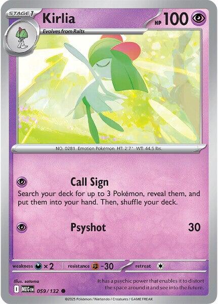 Kirlia (059/132) [Mega Evolution: Base Set] - Pokémon - Card Brawlers | Quebec | Canada |