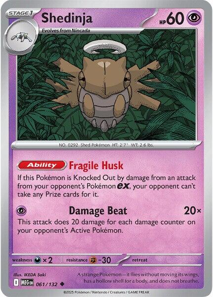Shedinja (061/132) [Mega Evolution: Base Set] - Pokémon - Card Brawlers | Quebec | Canada |