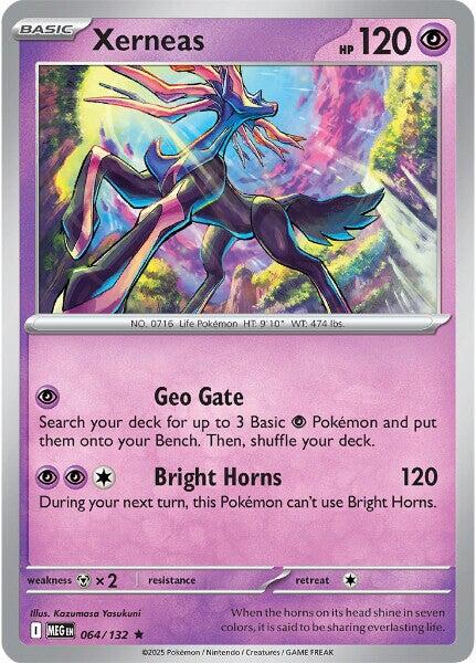 Xerneas (064/132) [Mega Evolution: Base Set] - Pokémon - Card Brawlers | Quebec | Canada |