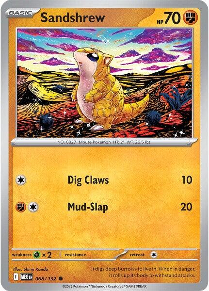 Sandshrew (068/132) [Mega Evolution: Base Set] - Pokémon - Card Brawlers | Quebec | Canada |