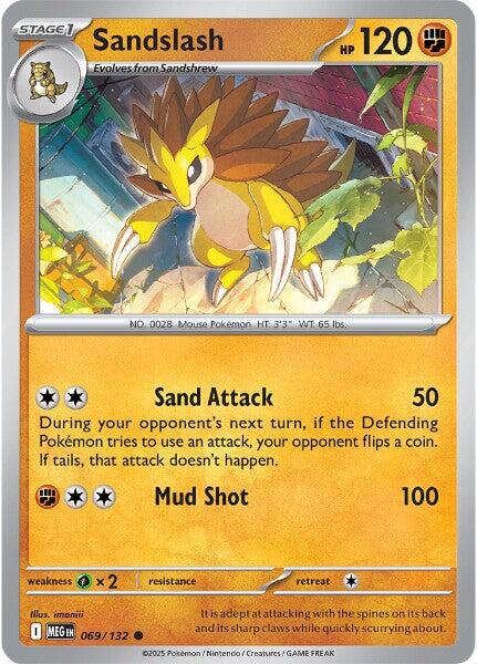 Sandslash (069/132) [Mega Evolution: Base Set] - Pokémon - Card Brawlers | Quebec | Canada |