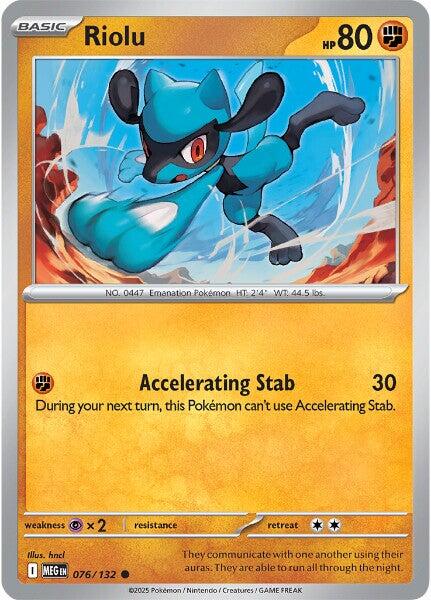 Riolu (076/132) [Mega Evolutions: Base Set] - Pokémon - Card Brawlers | Quebec | Canada |