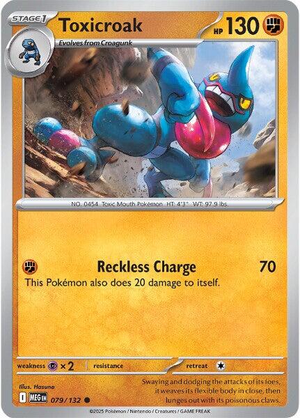 Toxicroak (079/132) [Mega Evolution: Base Set] - Pokémon - Card Brawlers | Quebec | Canada |