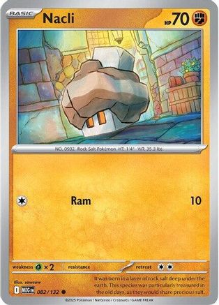 Nacli (082/132) [Mega Evolutions: Base Set] - Pokémon - Card Brawlers | Quebec | Canada |