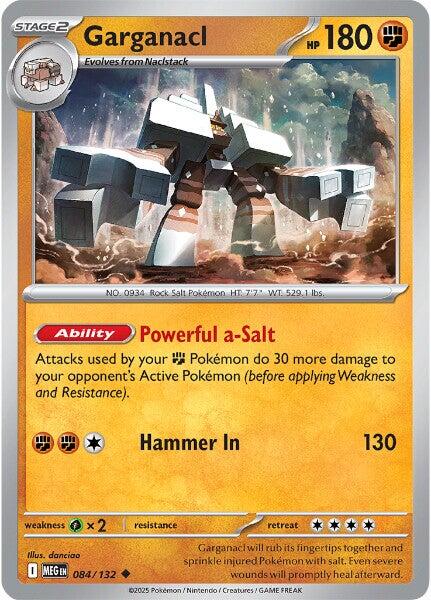 Garganacl (084/132) [Mega Evolution: Base Set] - Pokémon - Card Brawlers | Quebec | Canada |