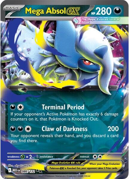 Mega Absol ex (086/132) [Mega Evolutions: Base Set] - Pokémon - Card Brawlers | Quebec | Canada |