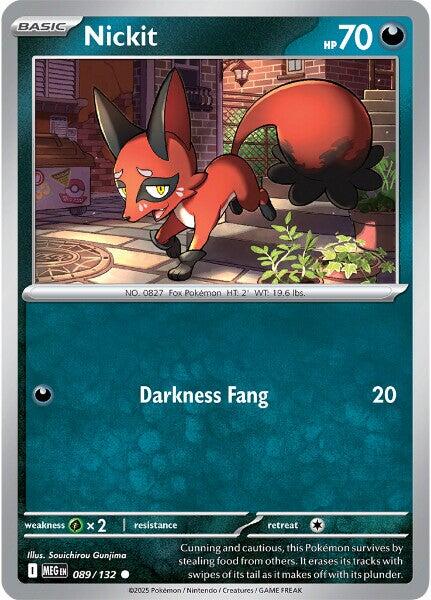 Nickit (089/132) [Mega Evolution: Base Set] - Pokémon - Card Brawlers | Quebec | Canada |