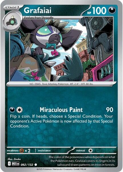 Grafaiai (092/132) [Mega Evolution: Base Set] - Pokémon - Card Brawlers | Quebec | Canada |