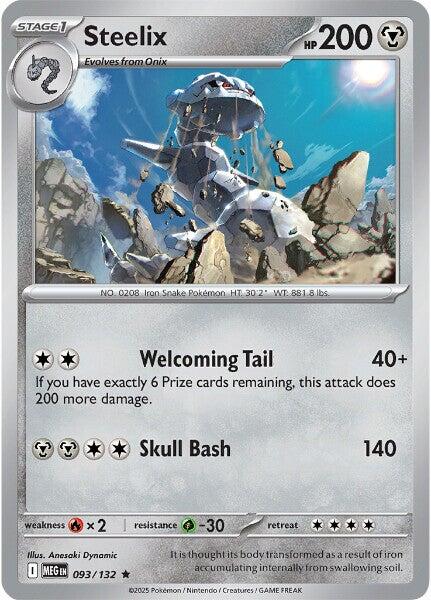 Steelix (093/132) [Mega Evolutions: Base Set] - Pokémon - Card Brawlers | Quebec | Canada |