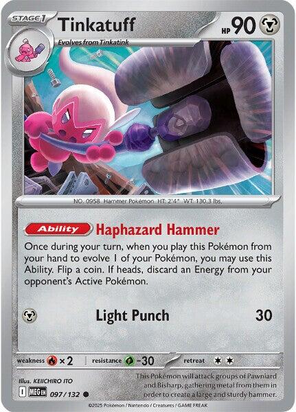 Tinkatuff (097/132) [Mega Evolution: Base Set] - Pokémon - Card Brawlers | Quebec | Canada |