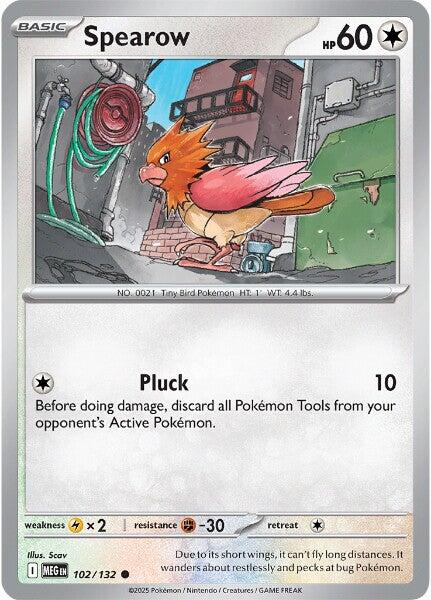 Spearow (102/132) [Mega Evolution: Base Set] - Pokémon - Card Brawlers | Quebec | Canada |