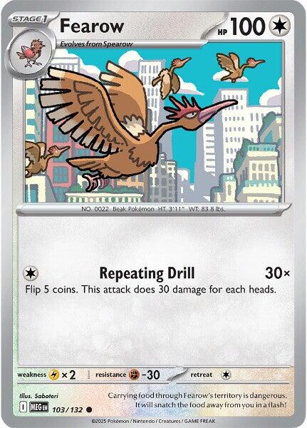 Fearow (103/132) [Mega Evolution: Base Set] - Pokémon - Card Brawlers | Quebec | Canada |