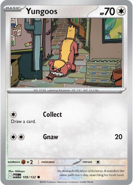 Yungoos (109/132) [Mega Evolutions: Base Set] - Pokémon - Card Brawlers | Quebec | Canada |