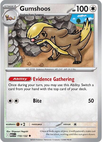 Gumshoos (110/132) [Mega Evolution: Base Set] - Pokémon - Card Brawlers | Quebec | Canada |