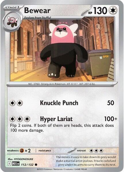 Bewear (112/132) [Mega Evolution: Base Set] - Pokémon - Card Brawlers | Quebec | Canada |