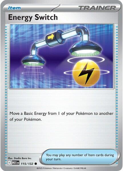 Energy Switch (115/132) [Mega Evolution: Base Set] - Pokémon - Card Brawlers | Quebec | Canada |