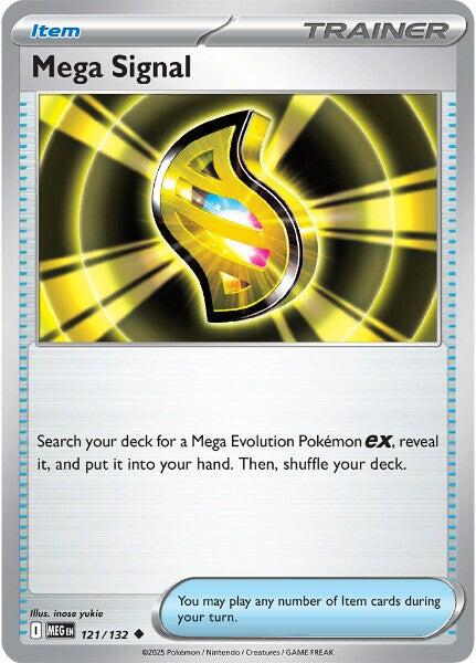 Mega Signal (121/132) [Mega Evolution: Base Set] - Pokémon - Card Brawlers | Quebec | Canada |