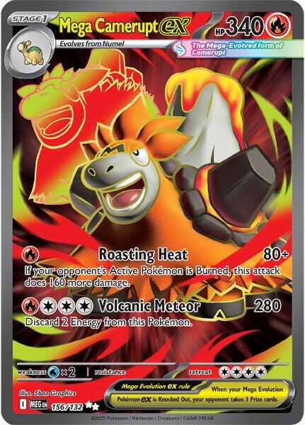 Mega Camerupt ex (156/132) [Mega Evolution: Base Set] - Pokémon - Card Brawlers | Quebec | Canada |